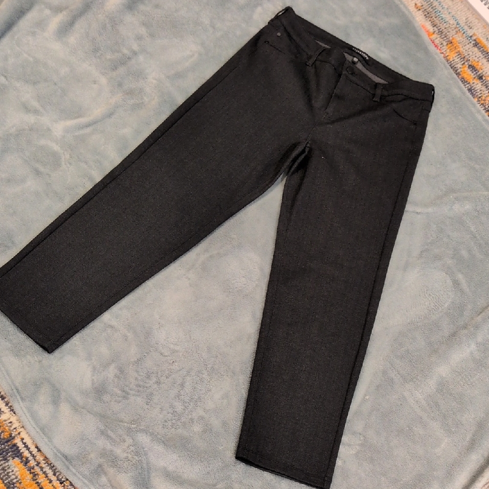 Liverpool Charcoal Herringbone Pants
